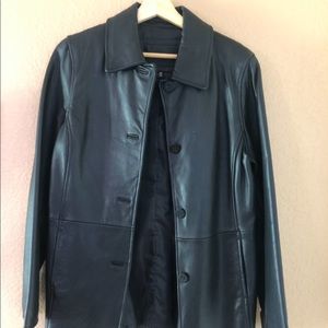 Avanti Women’s leather black jacket.